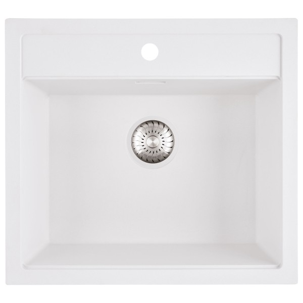 Evier 1 bassin Caressi CAGR50KRWH-TU vooraanzicht