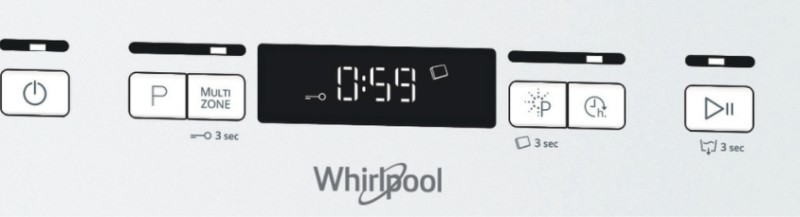 Lave-vaisselle pose libre Whirlpool WFC3C34/wit detail 2