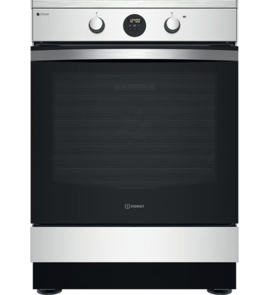 Cuisinière induction Indesit / by Whirlpool IS67IQ8CCX/Whirlpool- indesit vooraanzicht