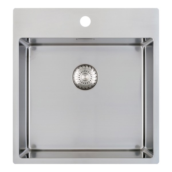 Enkele spoelbak Caressi CAPP45KR10 vooraanzicht