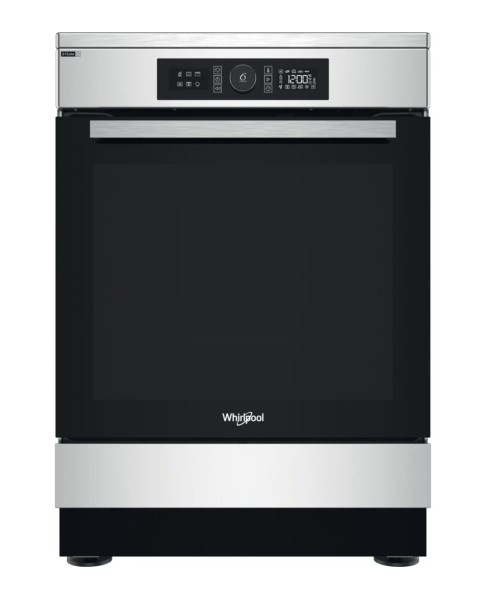 Cuisinière induction Whirlpool WS68IB8ACXFR/inox vooraanzicht