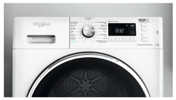 Séchoir Whirlpool FFTM119X2BXYBE / Inox Deur detail 2