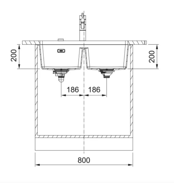 Evier 2 bassins Franke MRG120SG1 detail 2