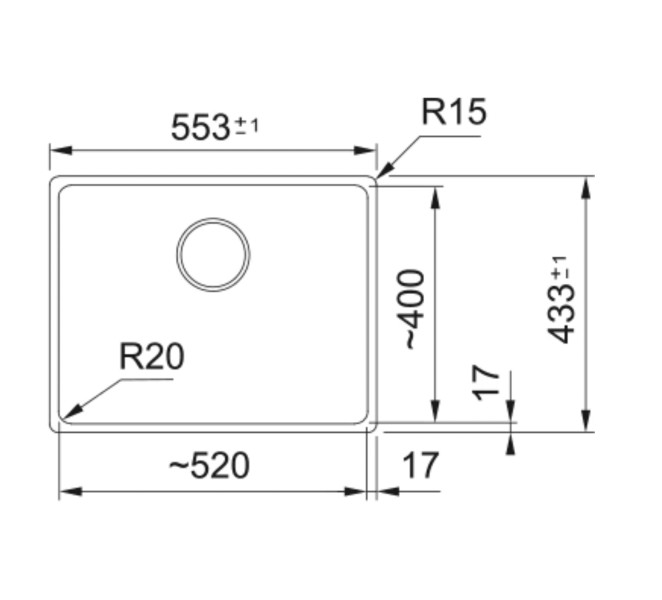 Evier 1 bassin Franke MRG110520OX1 detail 1