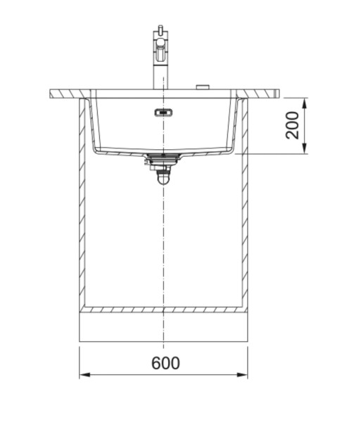 Enkele spoelbak Franke MRG110520OX1 detail 2