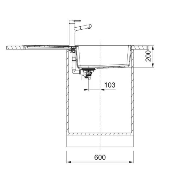 Evier 1 bassin Franke CNG611XLMW1 detail 3