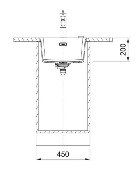 Evier 1 bassin Franke MRG210370MB1 detail 2