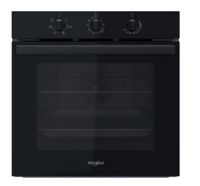 Four air pulsé/multifonction Whirlpool OMR35HR0B/zwart vooraanzicht