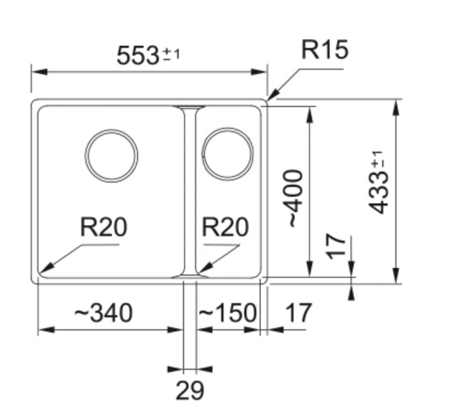 Evier 2 bassins Franke MRG160KRL1 detail 1