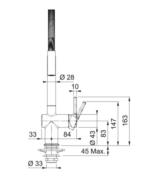 Robinet mono-commande Franke 301987 detail 3