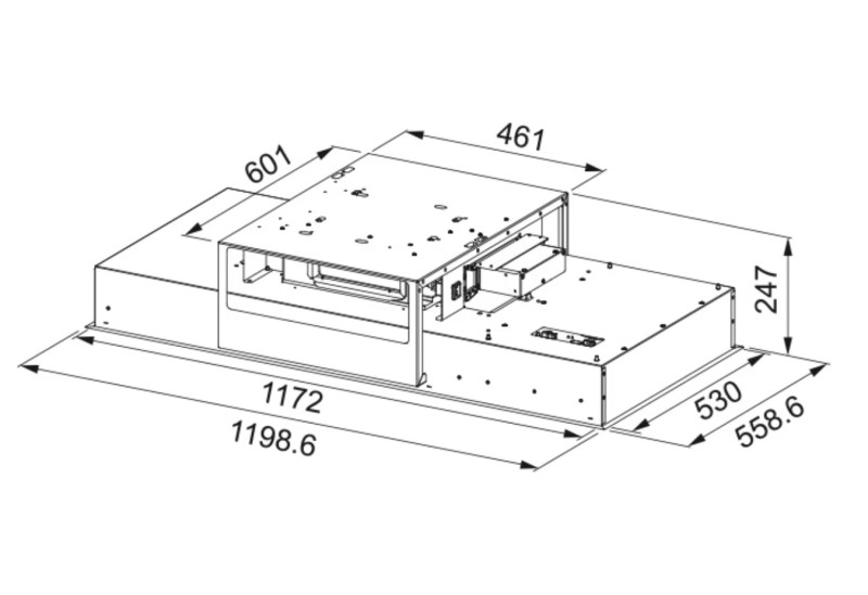 Dampkap inbouwgroep Franke FCMY120CWHG detail 3