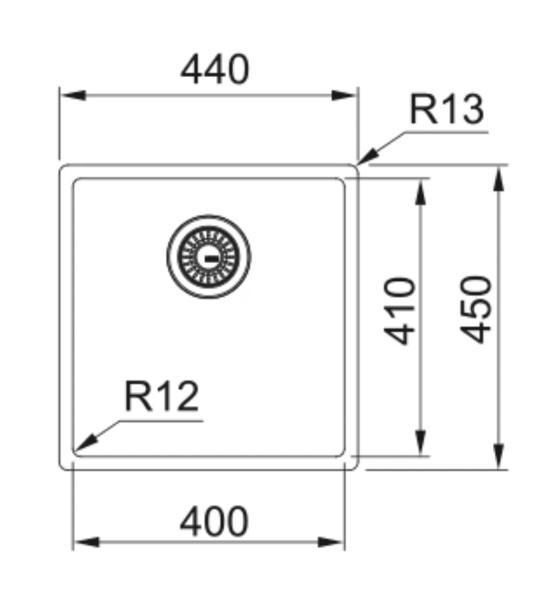 Evier 1 bassin Franke BXM210/110400AN1 detail 2