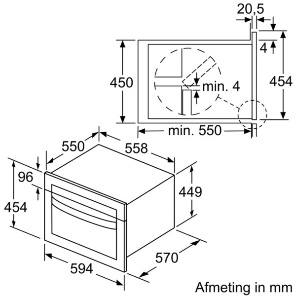 Combi : four + micro-ondes Bosch CMA583MS0 detail 3