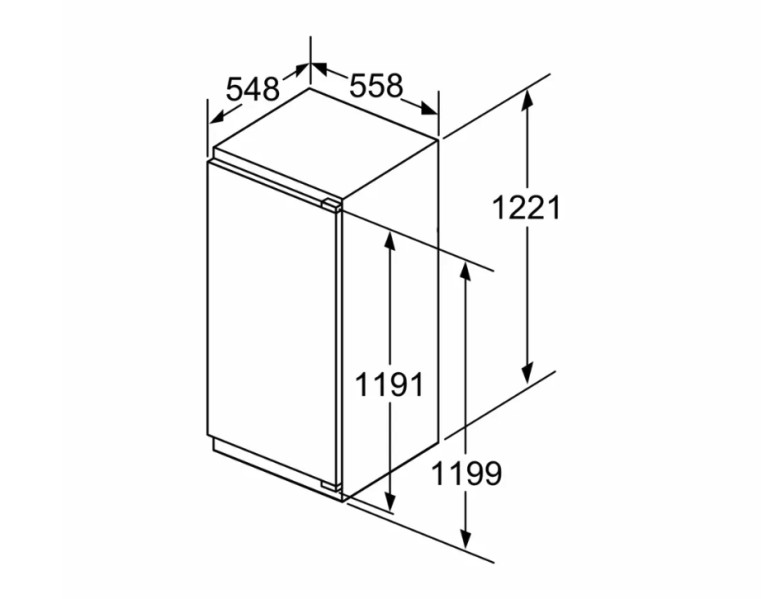Frigo intégrable hauteur 122cm Bosch KIR41ADD1 detail 4