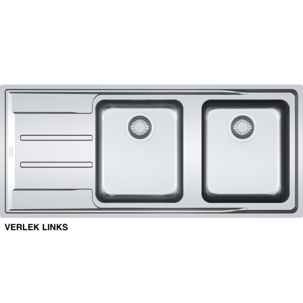 Dubbele spoelbak Franke ANX221L1 vooraanzicht