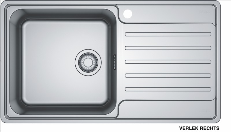 Enkele spoelbak Franke BCX211RP vooraanzicht