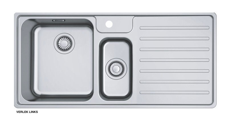 Evier 1 1/2 bassin Franke BCX251LP vooraanzicht