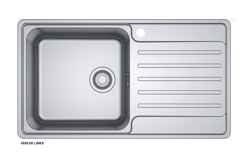 Enkele spoelbak Franke BCX211LP vooraanzicht