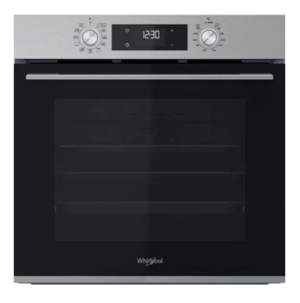 Four air pulsé/multifonction Whirlpool OMK58HU1X / Inox vooraanzicht