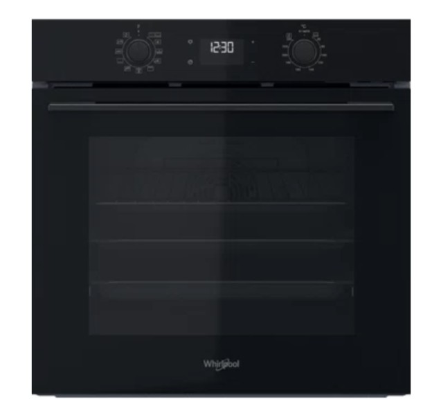 Multifunctie oven Whirlpool OMK58HU1B / Zwart vooraanzicht