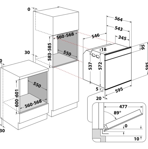 Combi : four + vapeur Bauknecht BIK9PPH8TS2PT / INOX detail 3