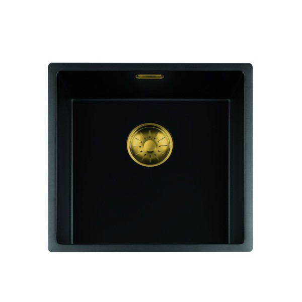 Enkele spoelbak Lorreine 40BQ-FU-GOLD vooraanzicht