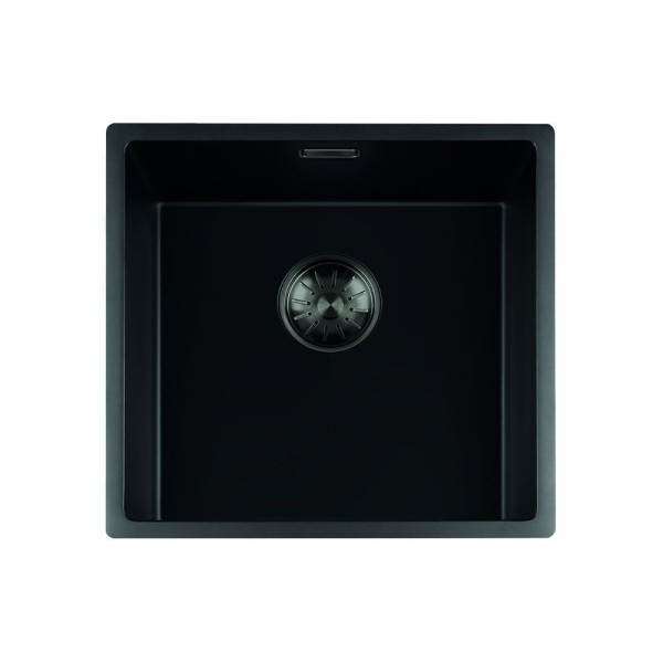 Evier 1 bassin Lorreine 40BQ-FU-GUNMETAL vooraanzicht