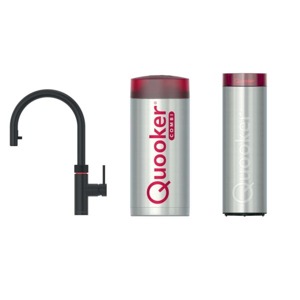 Quooker Quooker FXRBLK - COMBI - CUBE vooraanzicht