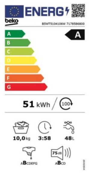 Wasmachine Beko B5WT5104106W detail 4