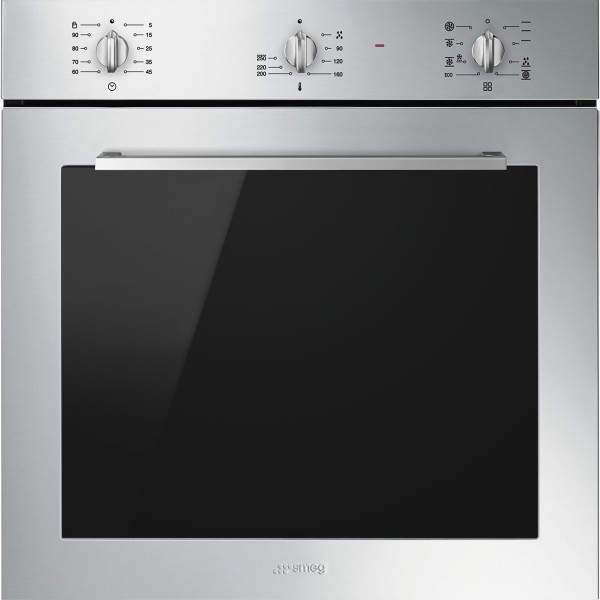Four air pulsé/multifonction Smeg SF64M3TVX vooraanzicht