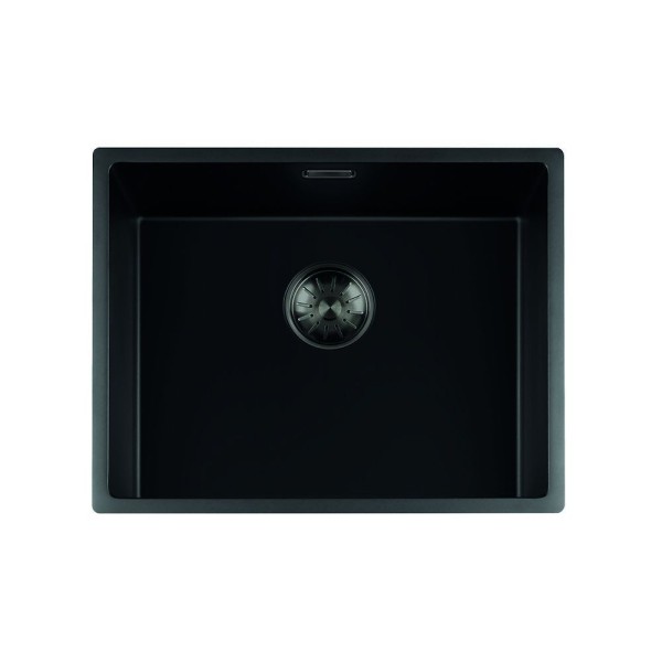 Evier 1 bassin Lorreine 50BQ-FU-GUNMETAL vooraanzicht