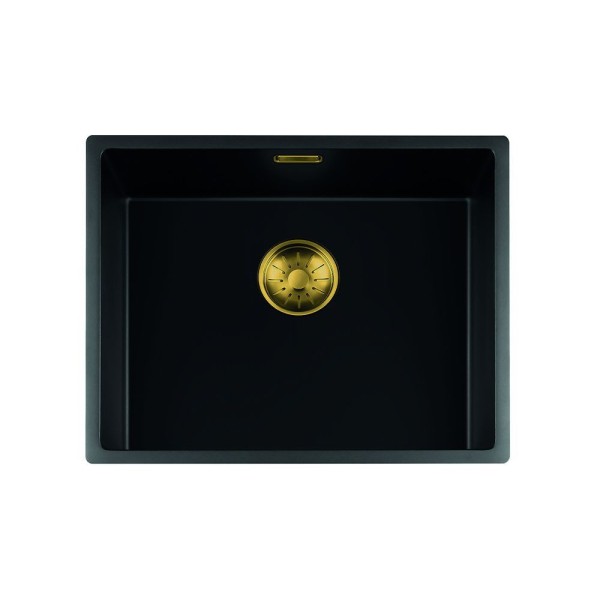 Evier 1 bassin Lorreine 50BQ-FU-GOLD vooraanzicht