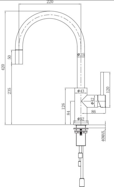 Eéngreepskraan Lorreine AIRE detail 1