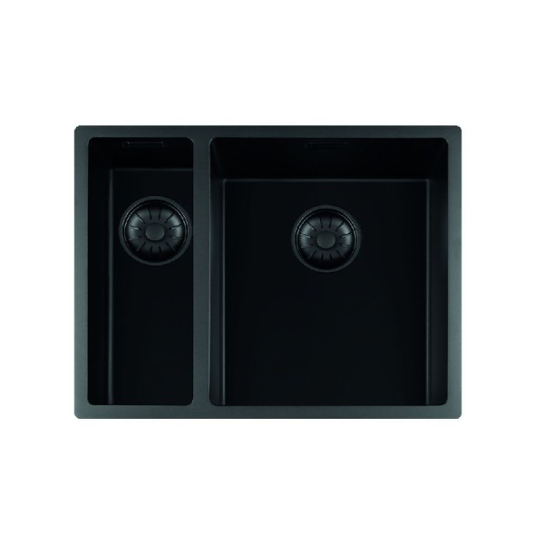 Anderhalve spoelbak Lorreine 1534BQ-FU vooraanzicht