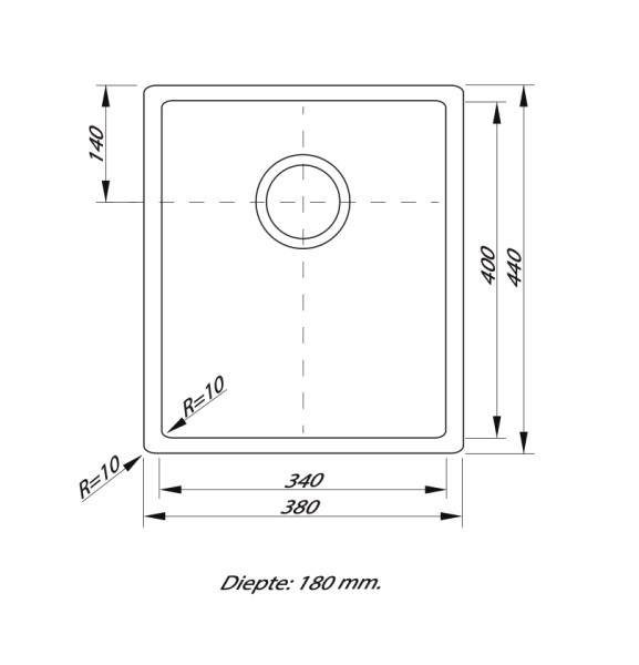 Evier 1 bassin Lorreine 34SP detail 1