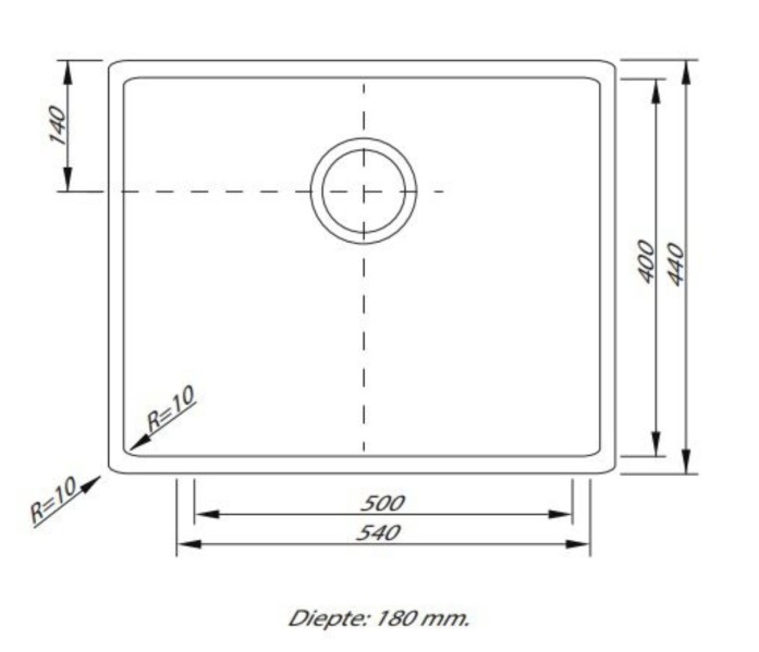 Evier 1 bassin Lorreine 50SP-GOLD detail 1