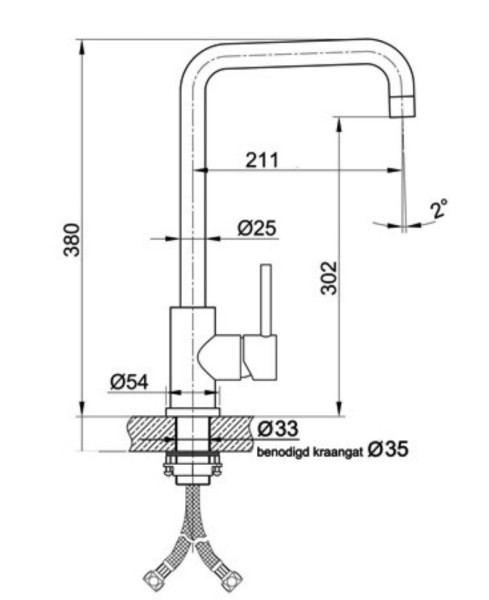 Eéngreepskraan Lorreine MEDWAY detail 1