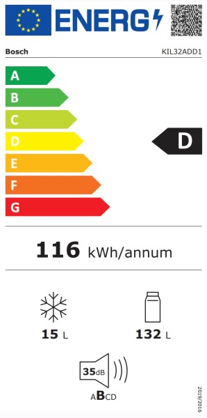 Koelkast inbouw 102 cm hoog Bosch KIL32ADD1 detail 4