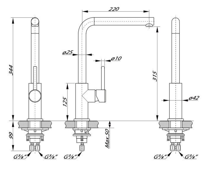 Eéngreepskraan Lorreine DART detail 1