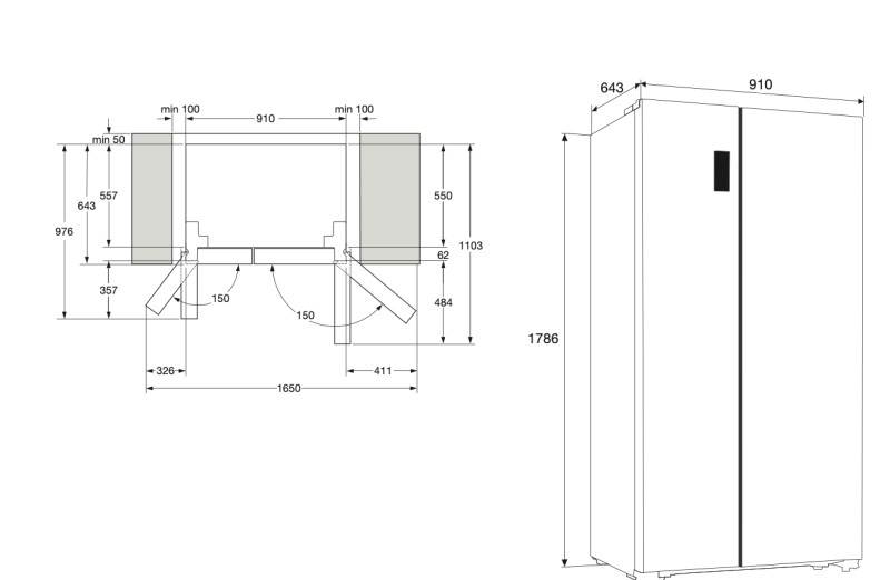 Side/Side + 3 et 4 portes Etna/by Atag AKV678ZWA/zwart detail 6