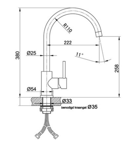 Robinet mono-commande Lorreine MERSEY detail 1