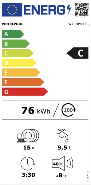 Lave-vaisselle full-intégré 60cm Whirlpool W7IHP40LC detail 6