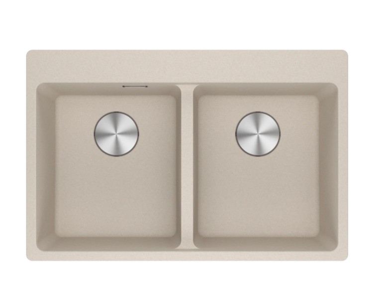 Dubbele spoelbak Franke MRG620KR1 vooraanzicht