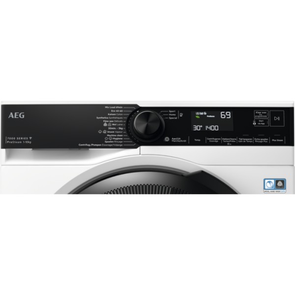 Wasmachine AEG LR76C1144/*zwarte deur detail 1