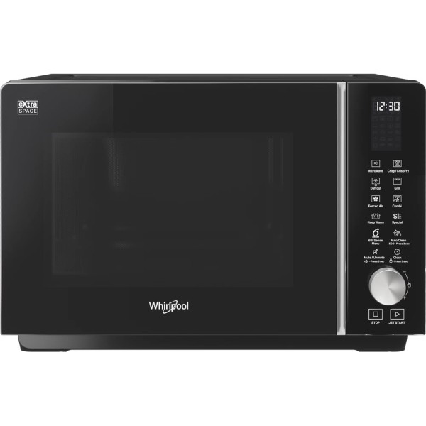 Micro-ondes pose-libre Whirlpool MWF258B/zwart vooraanzicht