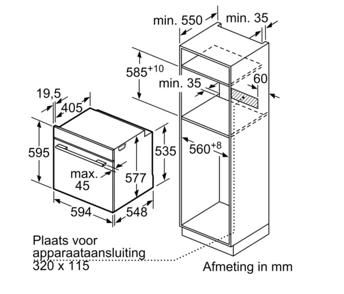 Multifunctie oven Siemens HB974GLB1 detail 3
