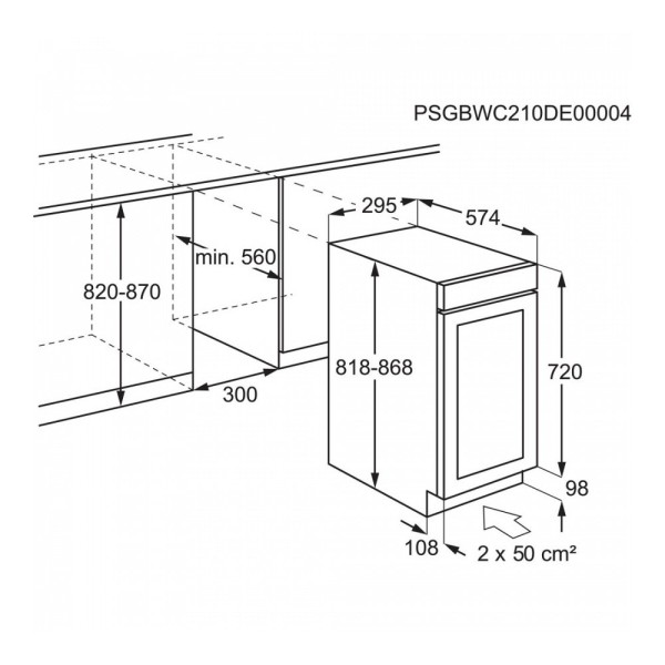 Cave à vin intégrable AEG AWUS018B7B detail 2