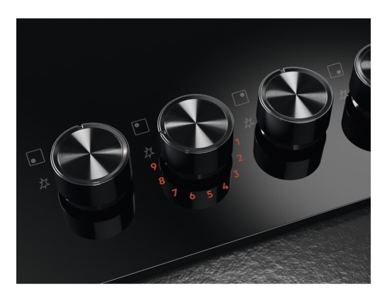 Taque de cuisson au gaz AEG HKB64453NB detail 2