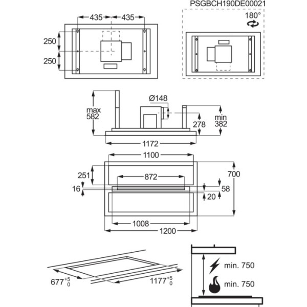 Hotte groupe aspirant AEG DCE5260HM/-- detail 3