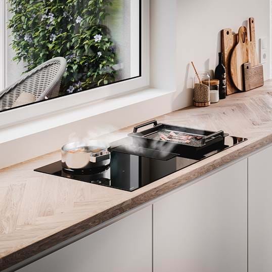 Kookplaat met ingebouwde dampafzuiging Novy 1851 / Novy Easy 80 detail 4